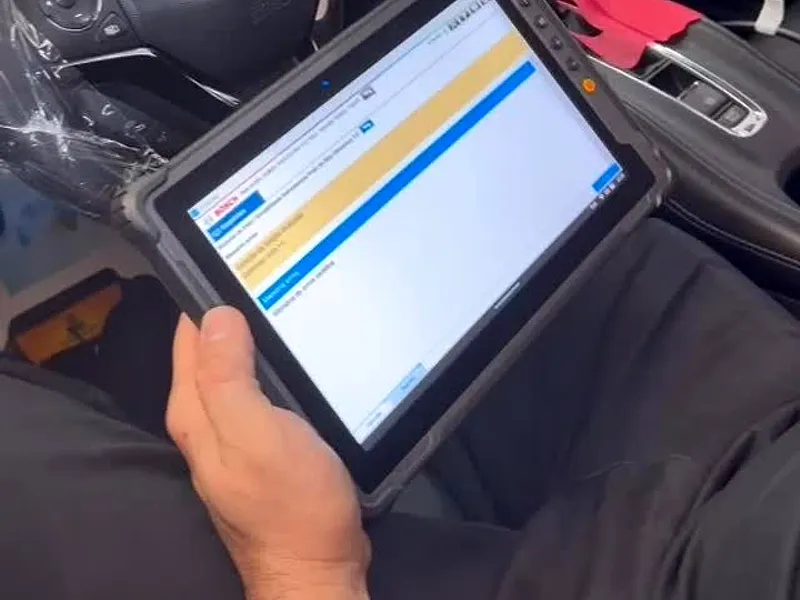 Diagnóstico com scanner em um Honda na Forza